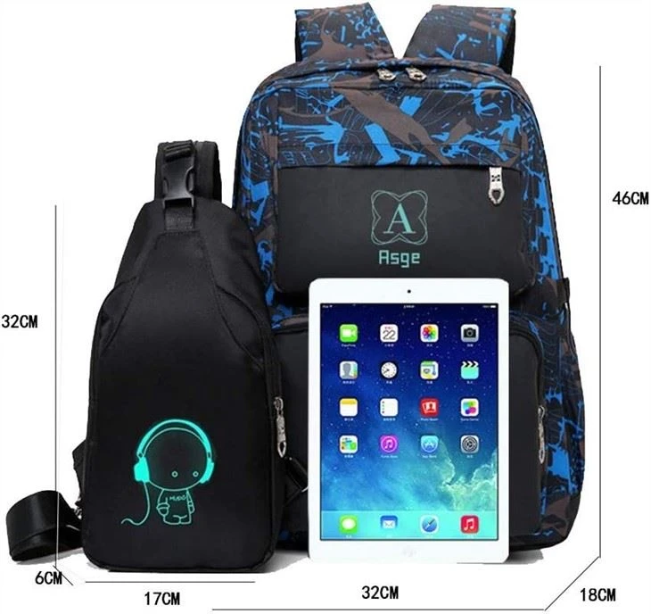 School Bag For Kids And Sling Bag Set
