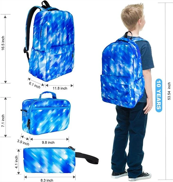 Set School Bags Kids Backpack For Boys Girls