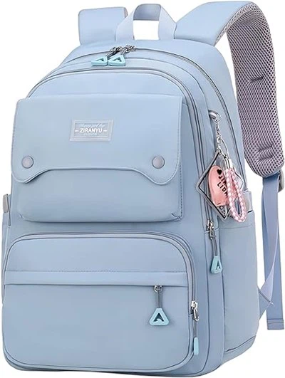 Backpack tal-Iskola tal-Kulur Solidu